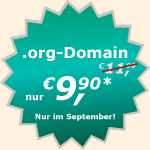 ORG-Domains f�r nur �9,90